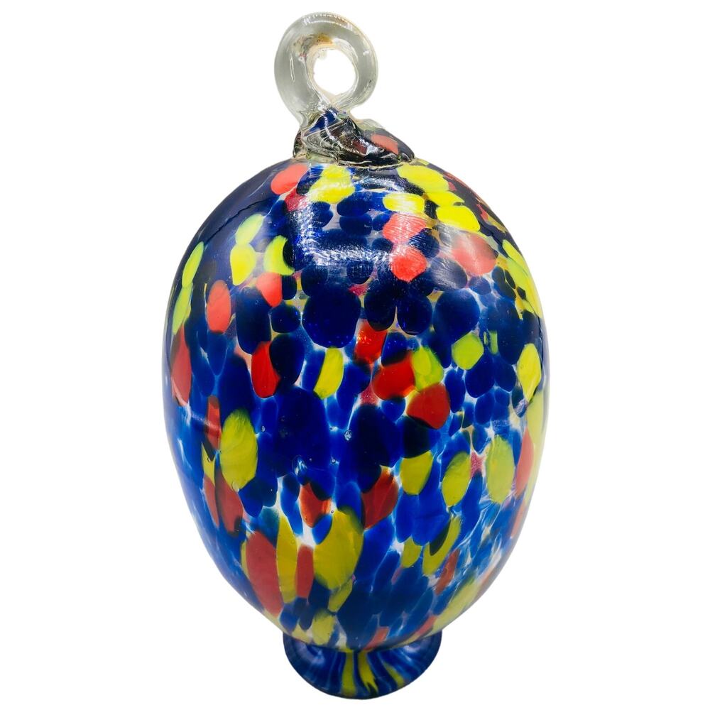Beautiful Vtg Murano Style blown glass oranament